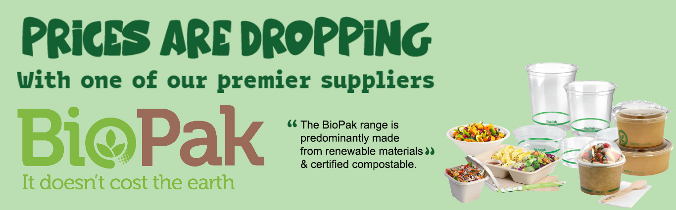 WEBSITE HEADER PRICE DROP BIOPAK | Seaside Packaging